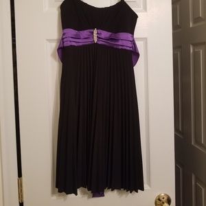 Purple and Black dress